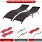 Costway 2PCS Patio Rattan Folding Lounge Chair Stackable Double Sided Cushion